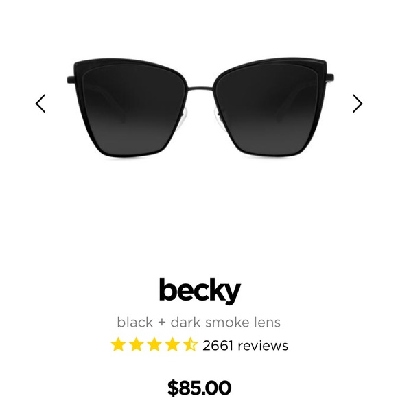 Diff Eyewear Accessories - DIFF Black Cateye Polarized Sunglasses